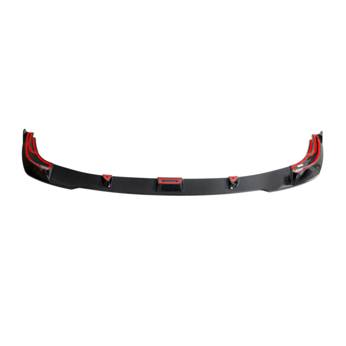 For G20 3 Series Gloss Black painted front bumper lip spoiler